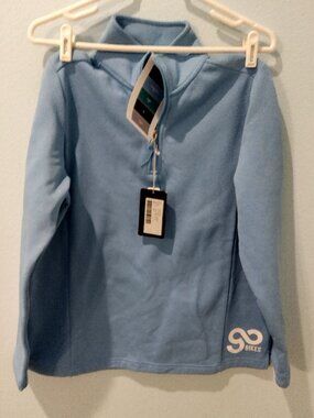 NWT Ultra Club 1/4 Zip Pullover Women Medium Blue